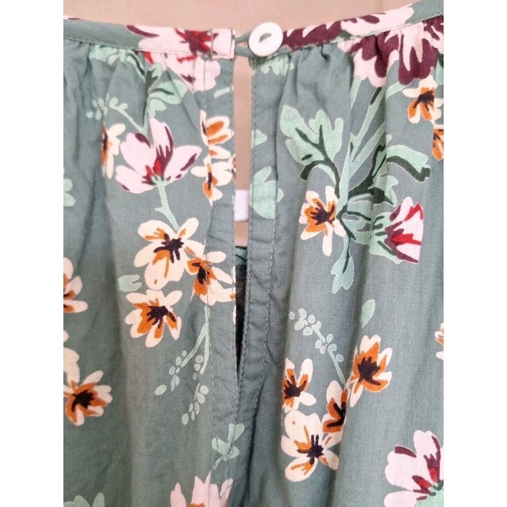 Olivia James The Label Women's Lydia Dress Size Large Teal Floral w/Pockets - Picture 8 of 8